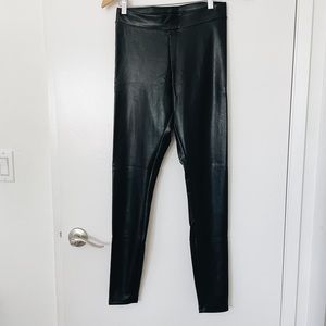 Express faux leather leggings